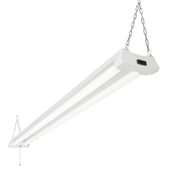 Maxxima 4ft. LED Shop Light - 40W, Linkable, 5000K, 4400 Lumens, Plug-in, Pull Chain