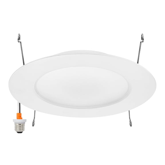 Maxxima 6" 5 CCT Flat Lens Retrofit Recessed LED Downlight, 1000 Lumens