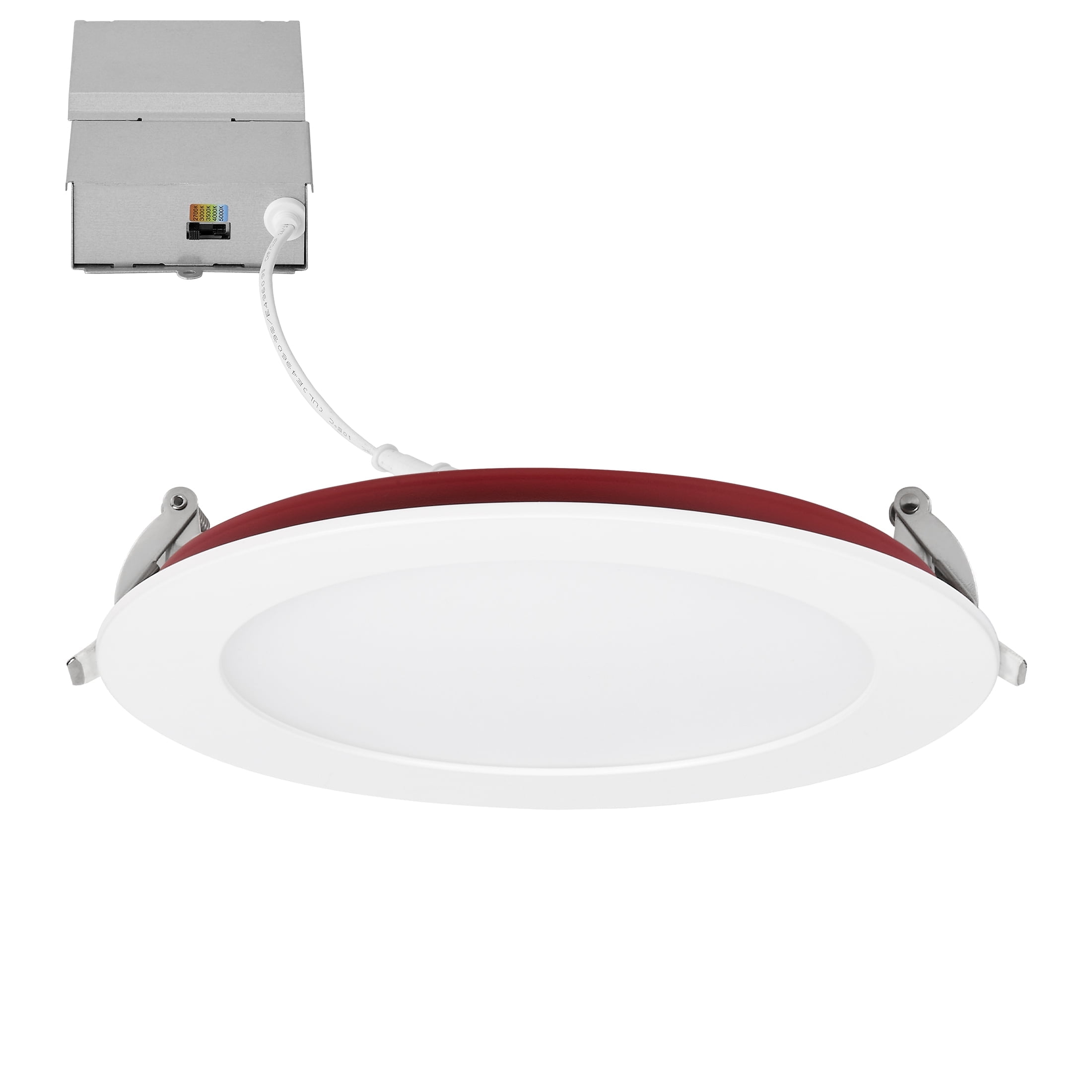 6-Inch White Aluminum Dimmable LED Downlight with J-Box