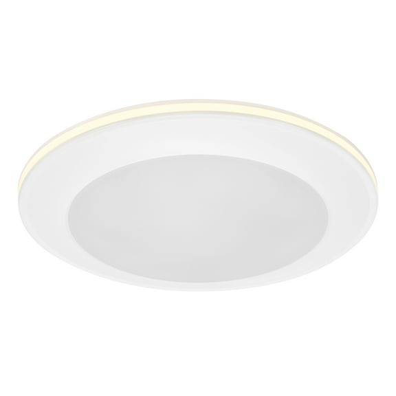 Maxxima 6 in. Flush Mount LED Disk Light with Night Light, Ceiling Fixture, 5 CCT 2700K-5000K 800 Lumens, Dimmable