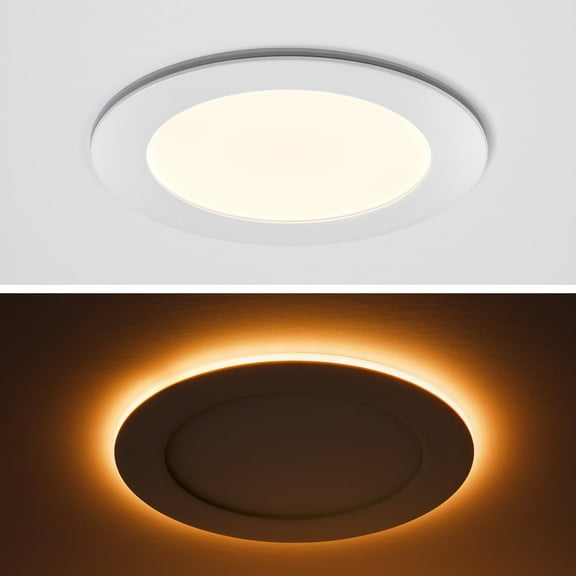 Maxxima 6 in Slim Recessed LED Downlight with Night Light