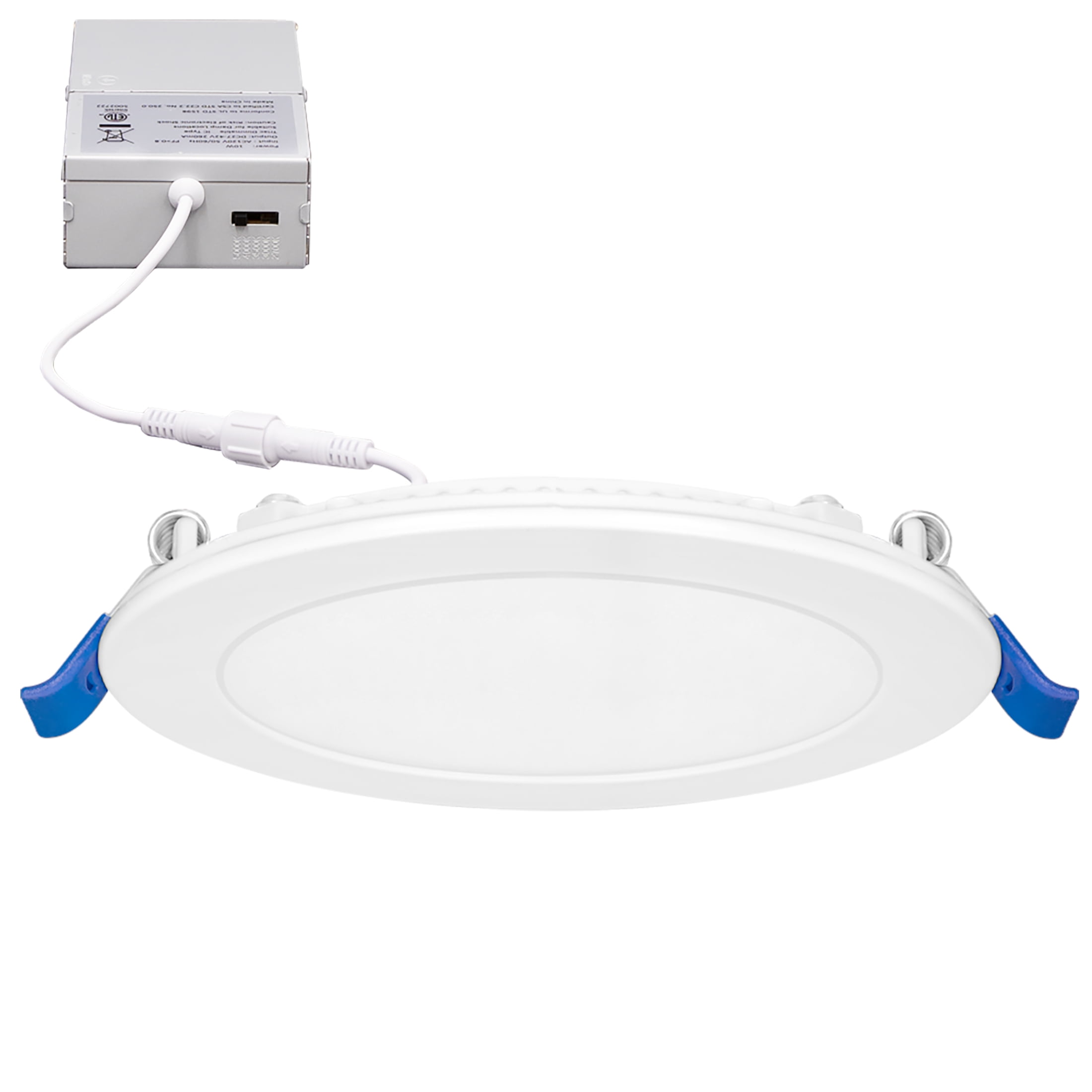 6-Inch White Aluminum Canless LED Downlight with Junction Box