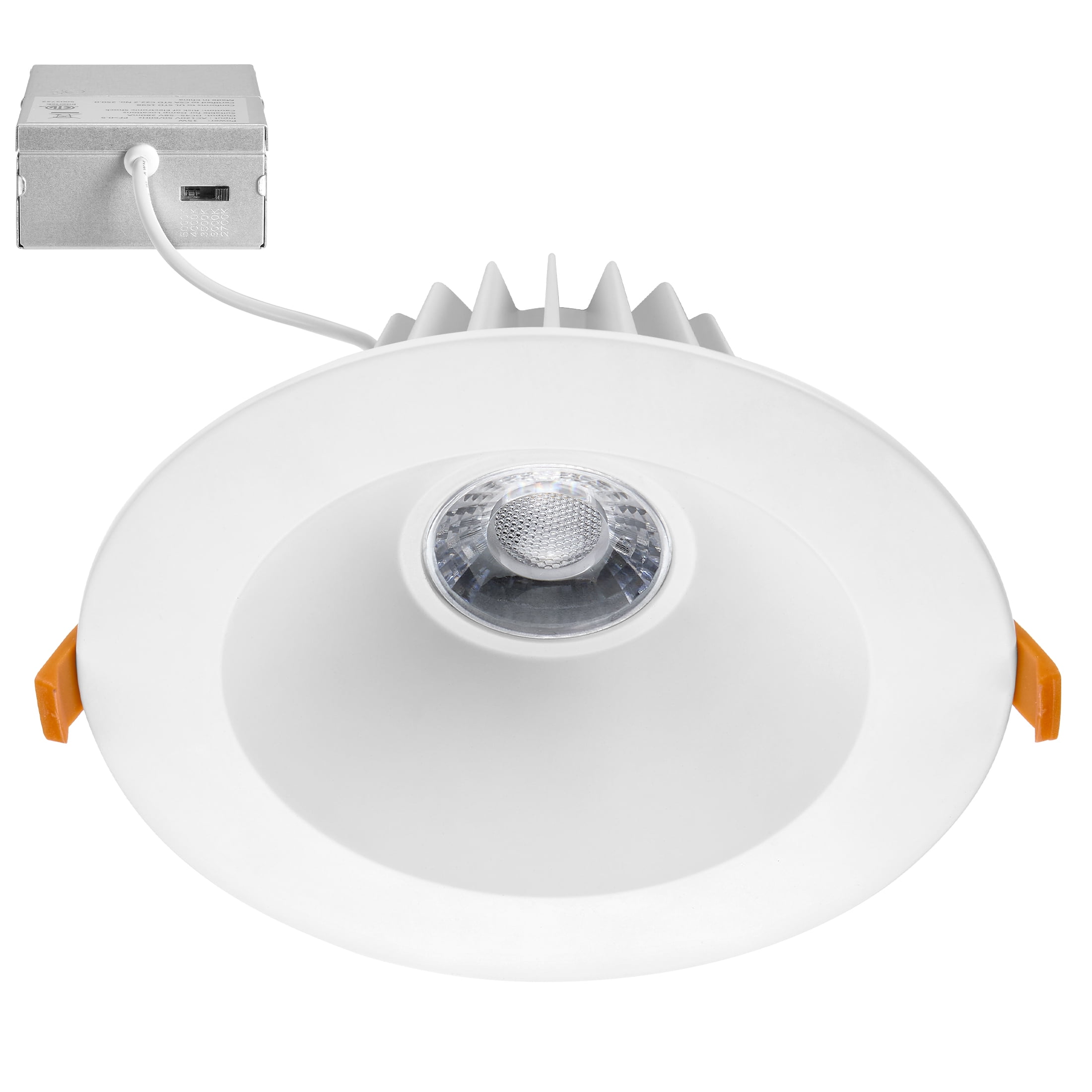 7-Inch White Aluminum Round LED Recessed Downlight