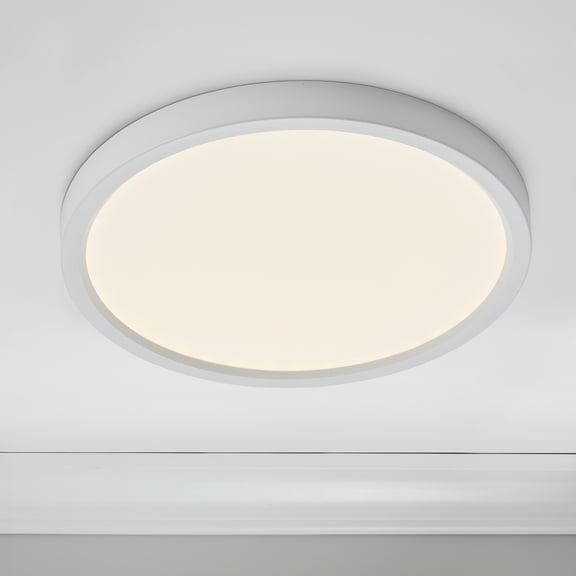 Maxxima 7 in. LED Flush Mount Ceiling Light, 5 CCT 2700K-5000K, 900 Lumens, Dimmable, Retrofit or J-box Install