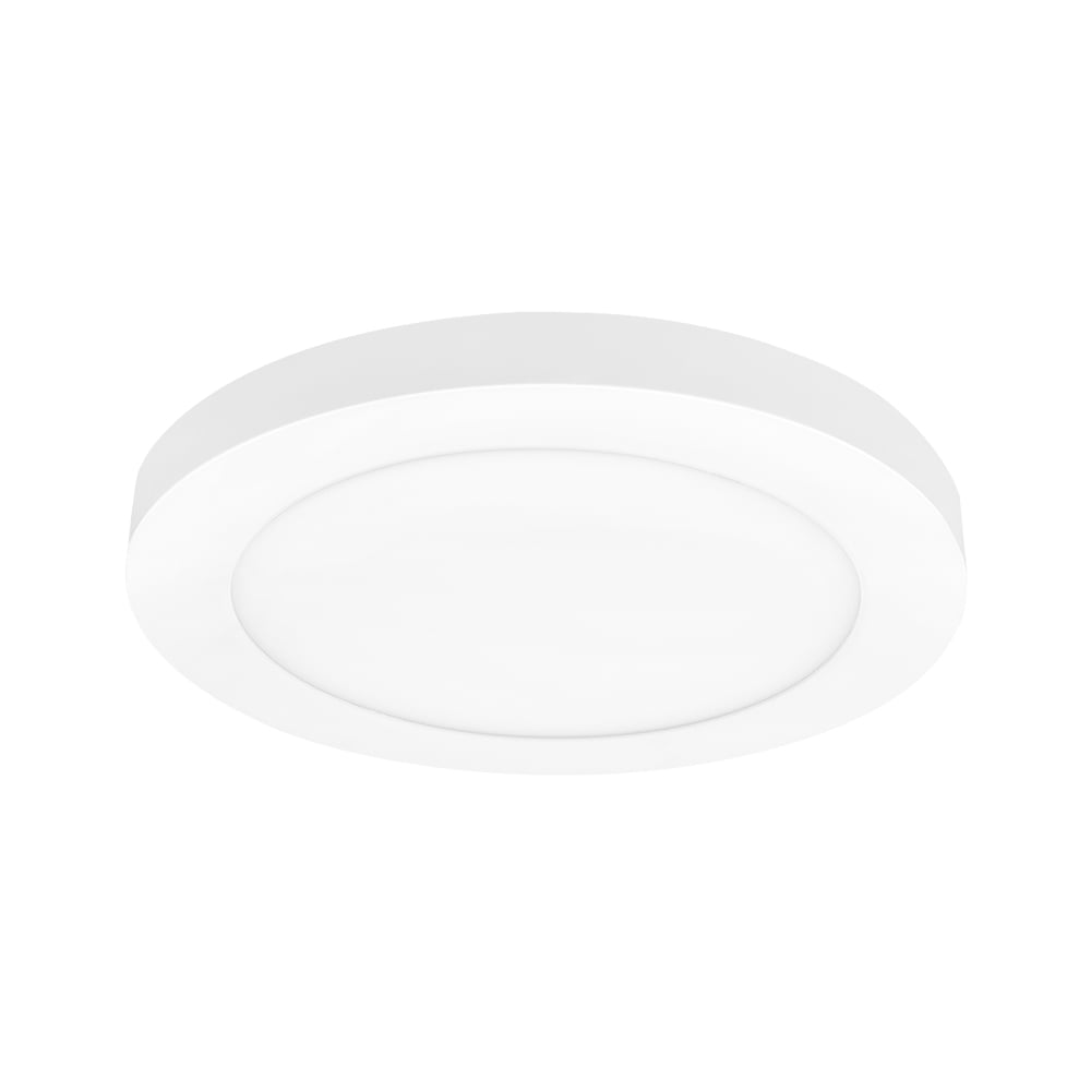 White Matte Round LED Flush Mount Ceiling Light