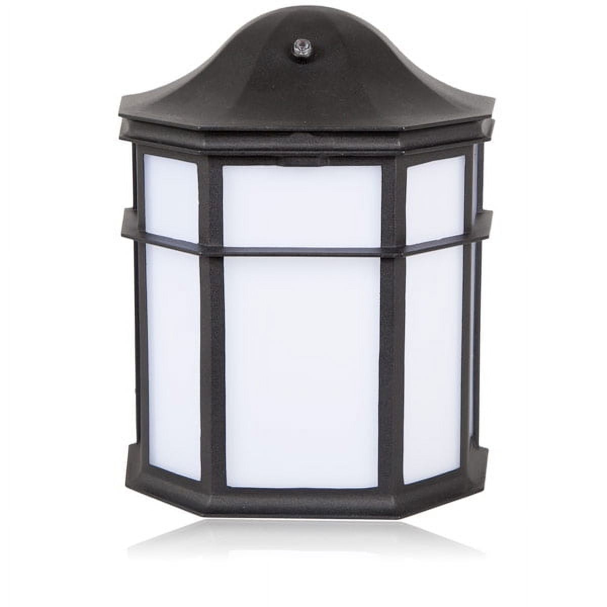 Black Bronze Outdoor LED Wall Sconce with Dusk to Dawn Sensor