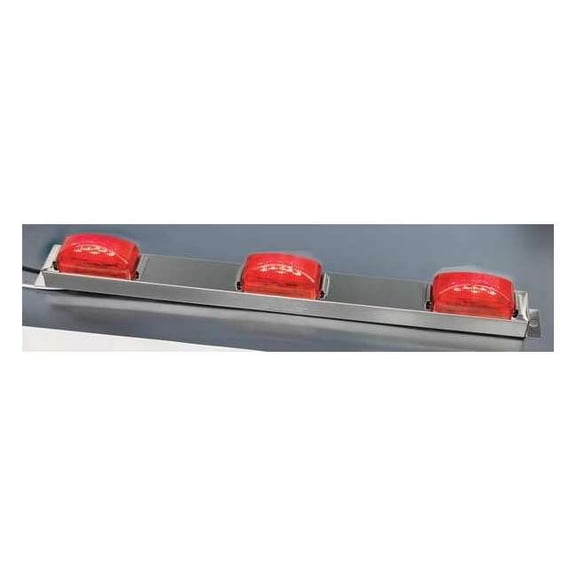Maxxima Clearance Light, LED, Red, Rect, 16-1/4 L M20323R