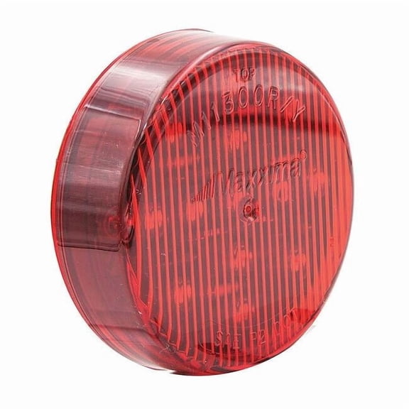 Maxxima Clearance Light, LED, Red, Round, 2-1/2 Dia AX10RG-KIT