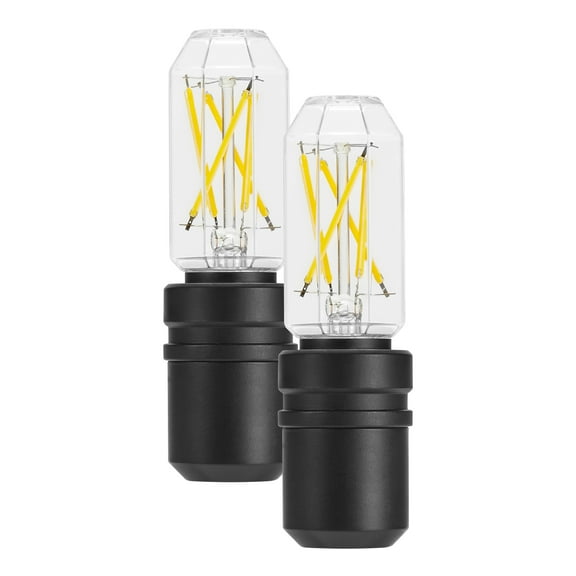 Maxxima Decorative LED Night Light, Filament Edison Vintage Style, Dusk to Dawn Sensor, Warm White (2-Pack)