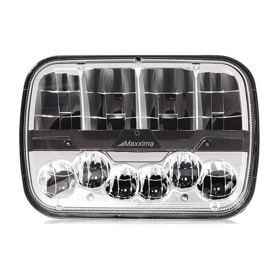 Headlight,1100 lm,3-29/32" W,LED,Black MHLE-5X7HILO
