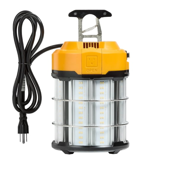 Maxxima High Bay Temporary LED Work Light, Linkable 100 Watt 12,000 Lumens 5000K Daylight