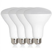 Maxxima LED 75 Watt Equivalent BR30 Indoor Recessed Can Light Bulb - Flicker-Free Dimmable, 11 Watt 4000k Floodlight Neutral White Bulb, 950 Lumens, Energy Star - 4 Pack