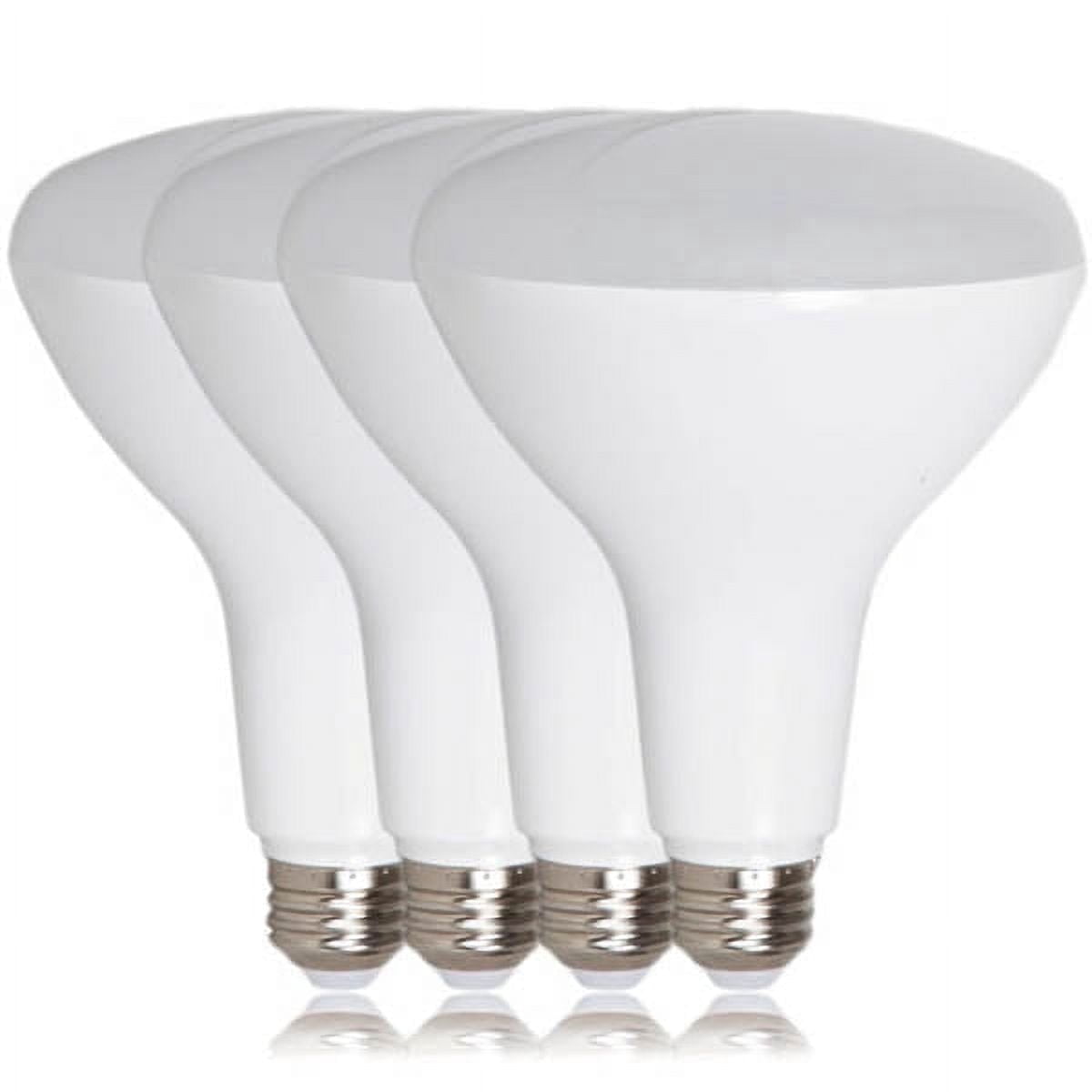 Maxxima LED BR40 75 Watt Equivalent Dimmable Light Bulb 13 Watt Warm White 1100 Lumens, 3000K (Pack of 4)