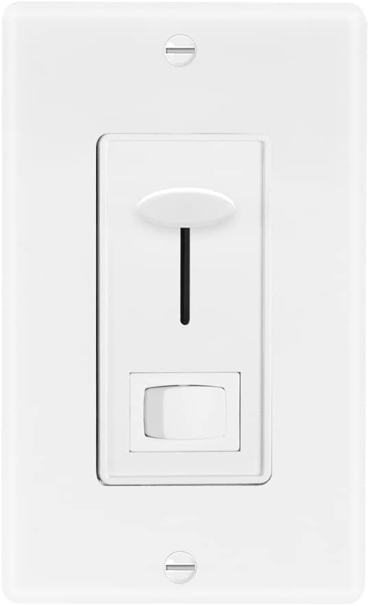 Maxxima LED Dimmer 3Way/Single Pole Electrical Light Switch, 600 Watt