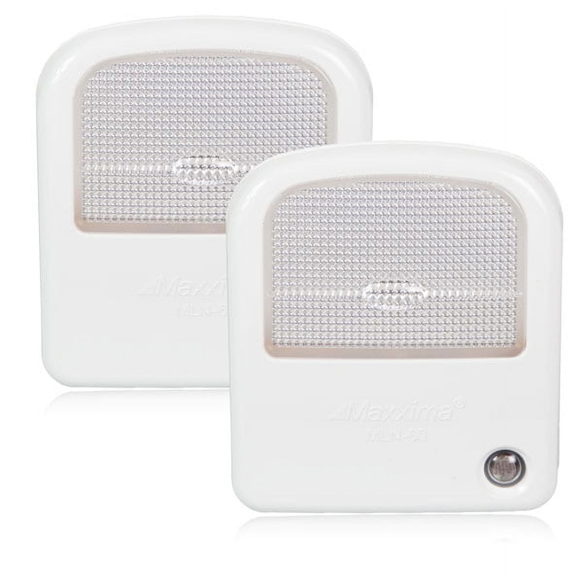 Maxxima LED Night Lights With Dusk To Dawn Sensor Cool White (Pack of 2