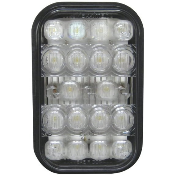 Maxxima M42213 White 5" Rectangular Backup Light