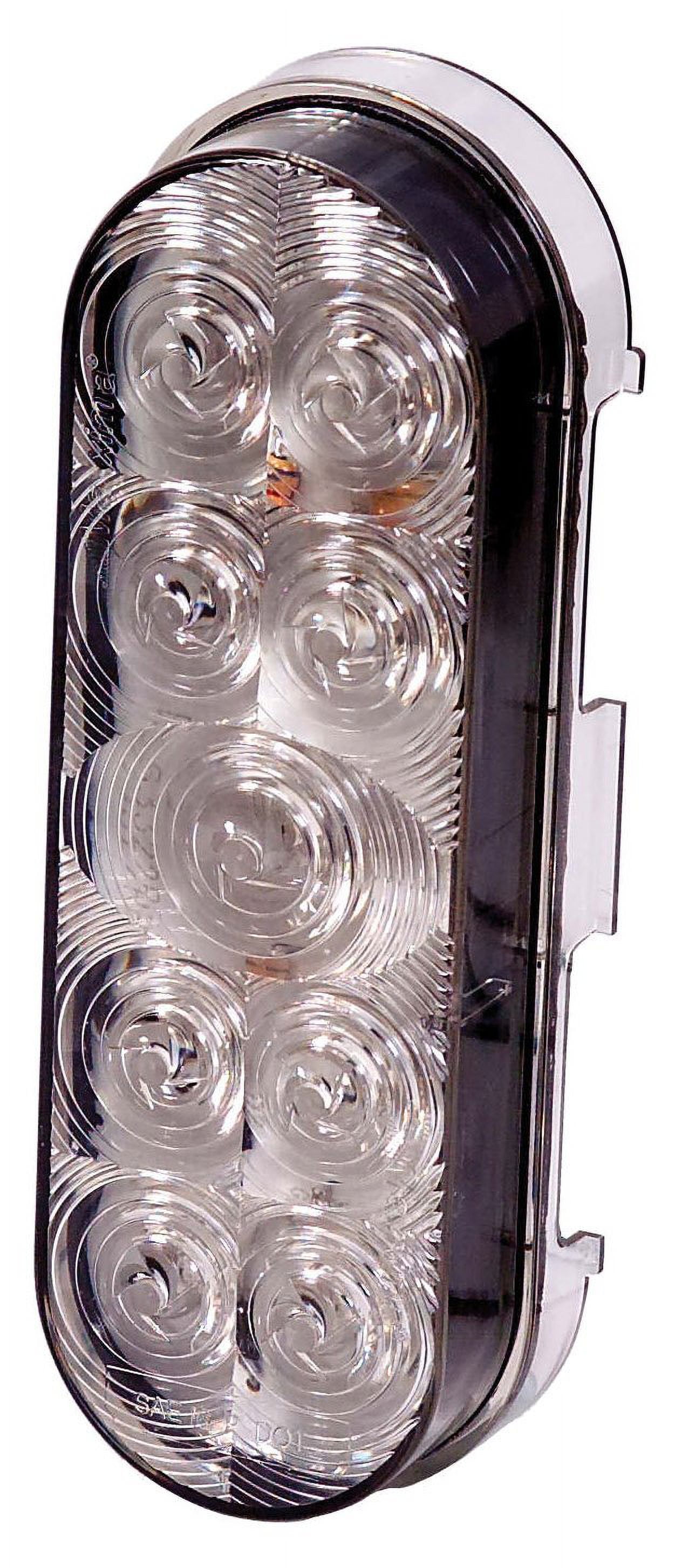 Maxxima M63339YCL Amber, Clear MMF7 9 LED Oval Park Rear Turn Amber
