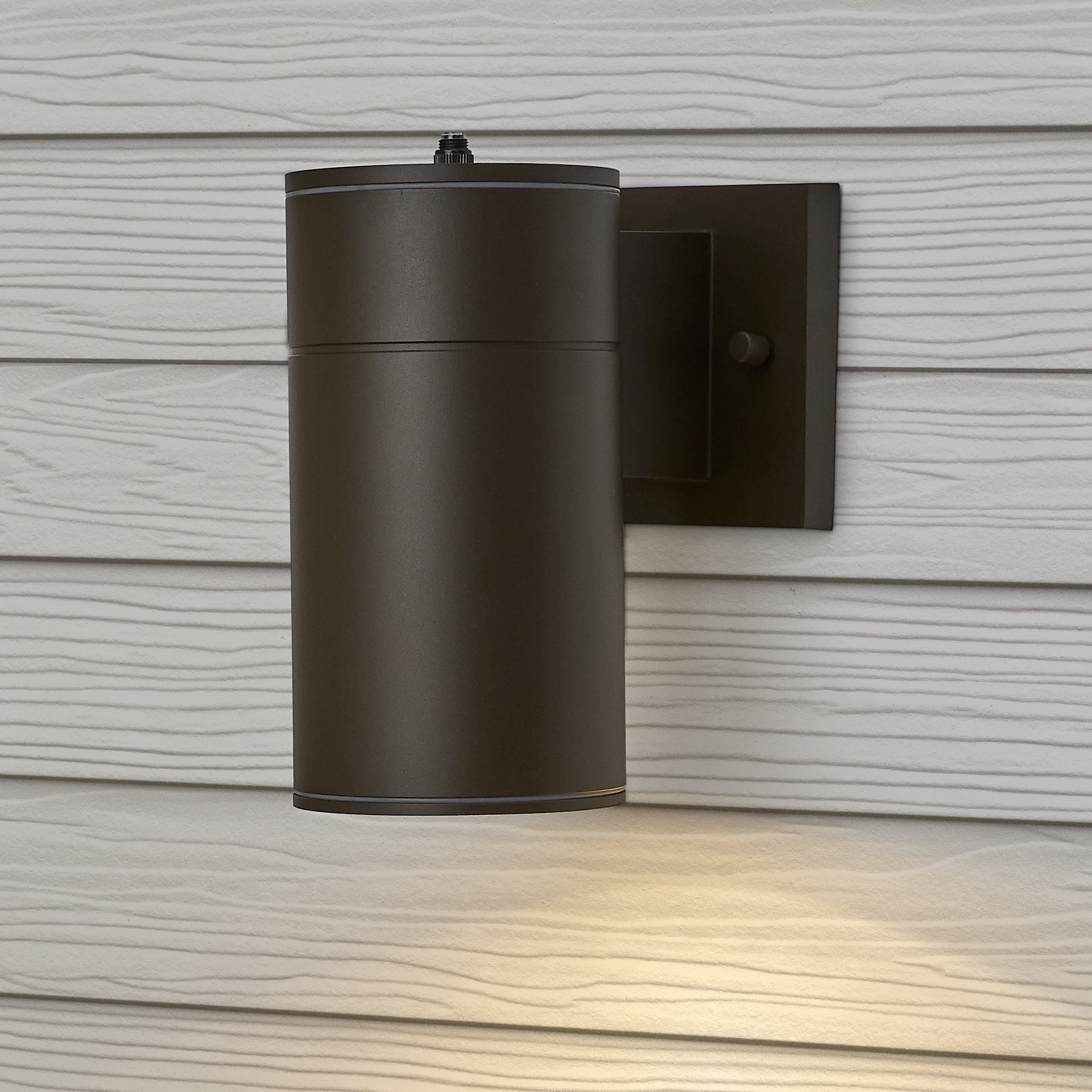 Maxxima MEL-14125BW Bronze Electric Outdoor Wall Lantern 840 Lumens, 3000K Warm White