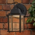 thumbnail image 1 of Maxxima MEL-6100W Black Electric Outdoor Wall Lantern, 1 of 11