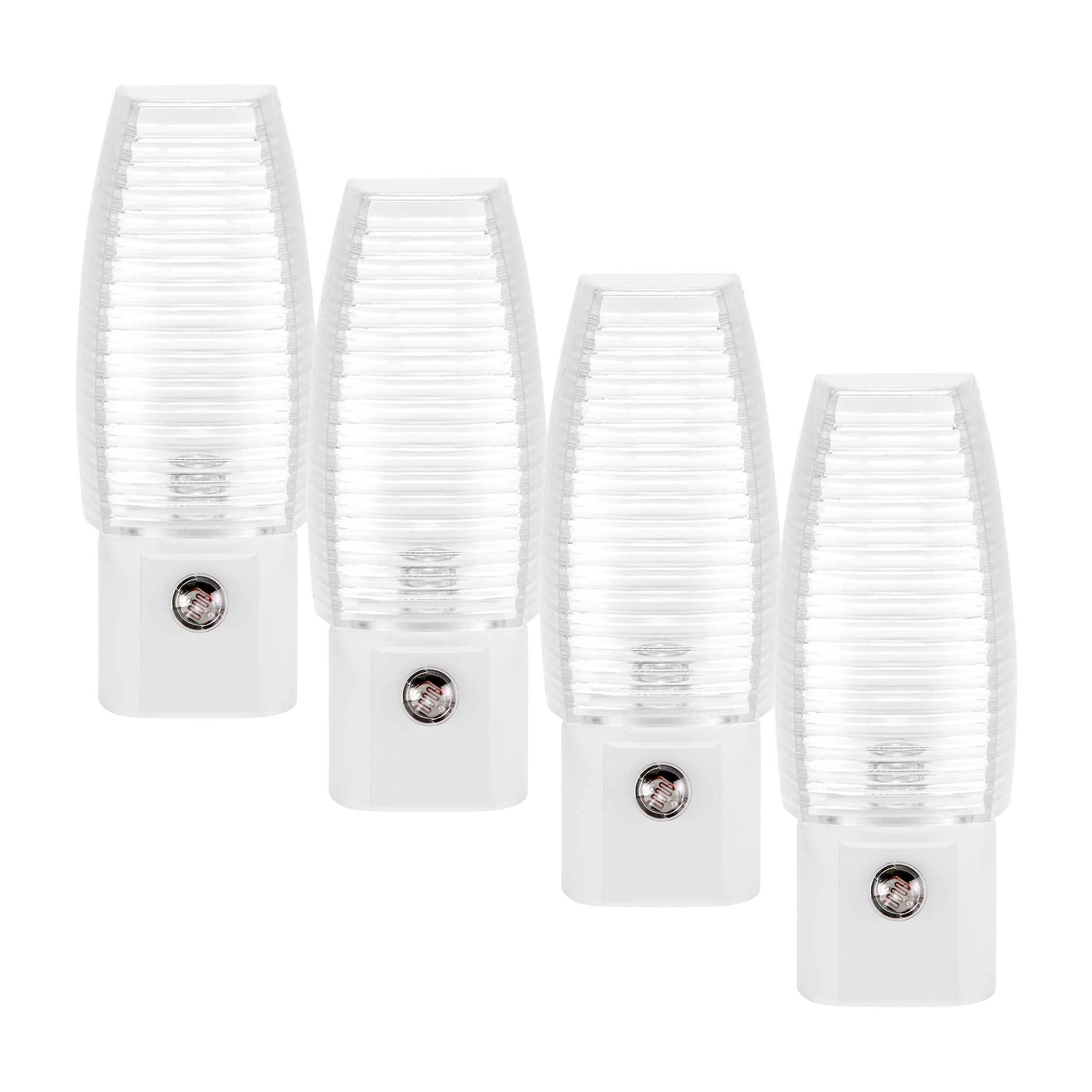 Maxxima MLN-16 LED Plug in Night Light - Features Auto Dusk to Dawn Sensor, 5000K Daylight, 5 Lumens, Ideal for Bedroom, Bathroom, Hallway, and Senior Living Use - 4 Pack