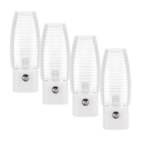 Maxxima MLN-16 LED Plug in Night Light - Features Auto Dusk to Dawn Sensor, 5000K Daylight, 5 Lumens, Ideal for Bedroom, Bathroom, Hallway, and Senior Living Use - 4 Pack