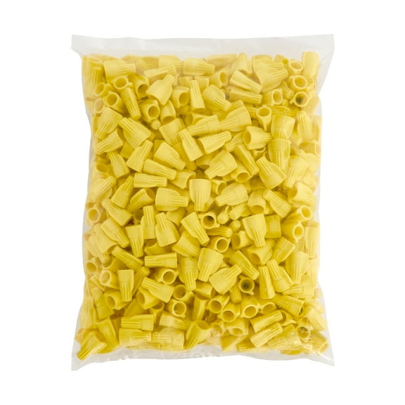 Maxxima Yellow Electrical Winged Wire Connector Screw Terminal 500 Pack