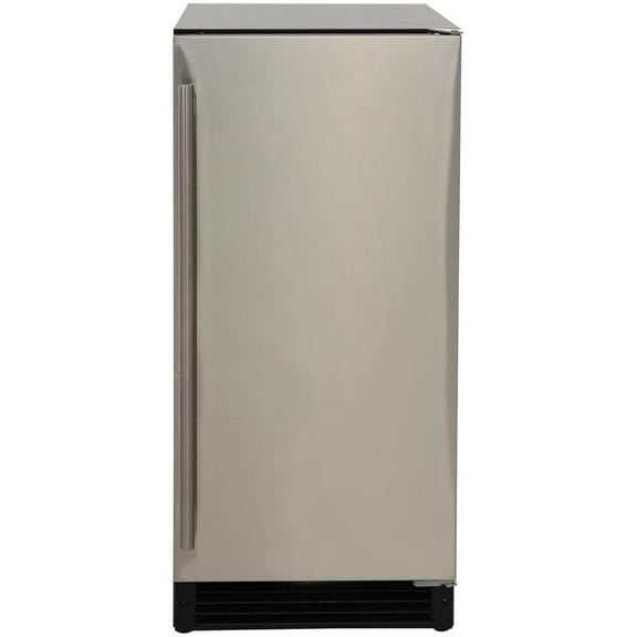 Maxximum MAXGIM15SS 15 inch Undercounter Freestanding Cube Ice Machine - Stainless