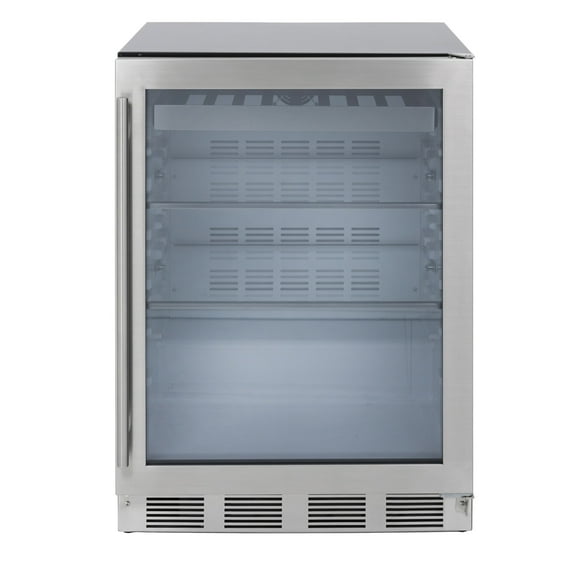 Maxximum 24" Indoor Beverage Center, 5.5 cu. ft. Capacity, Stainless Steel Glass Door, in Stainless Steel (MAXBC24SS)