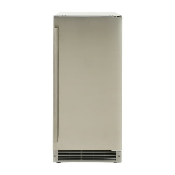 Maxximum Premium Outdoor Gourmet Cube Ice Machine, 15", 50 lbs, in Stainless Steel (MAXGIM15OD)