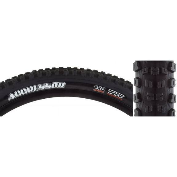 Maxxis Aggressor 29x2.30 Tire Dual Compound EXO/Tubeless Ready 60tpi Black