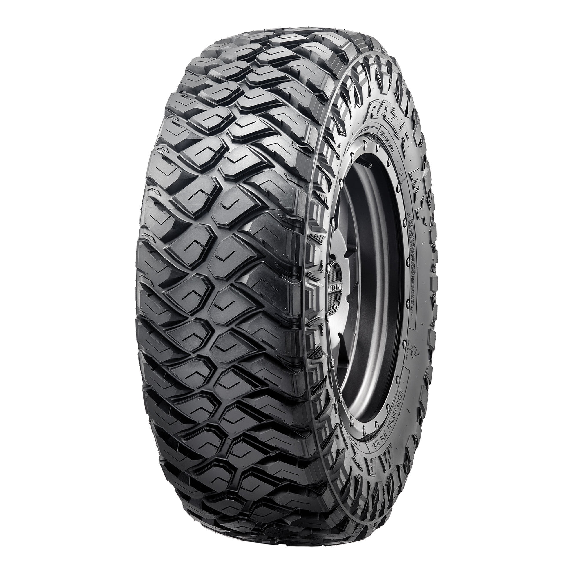 Maxxis Razr MT-772 Mud Terrain Tire, LT37X12.50R17 128Q E, for