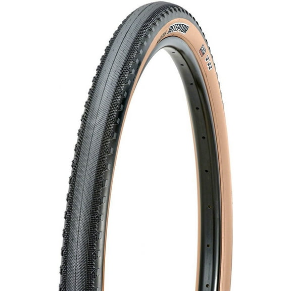 Maxxis Receptor Tire - 700 x 40 Tubeless Folding Black/Dark Tan Dual EXO