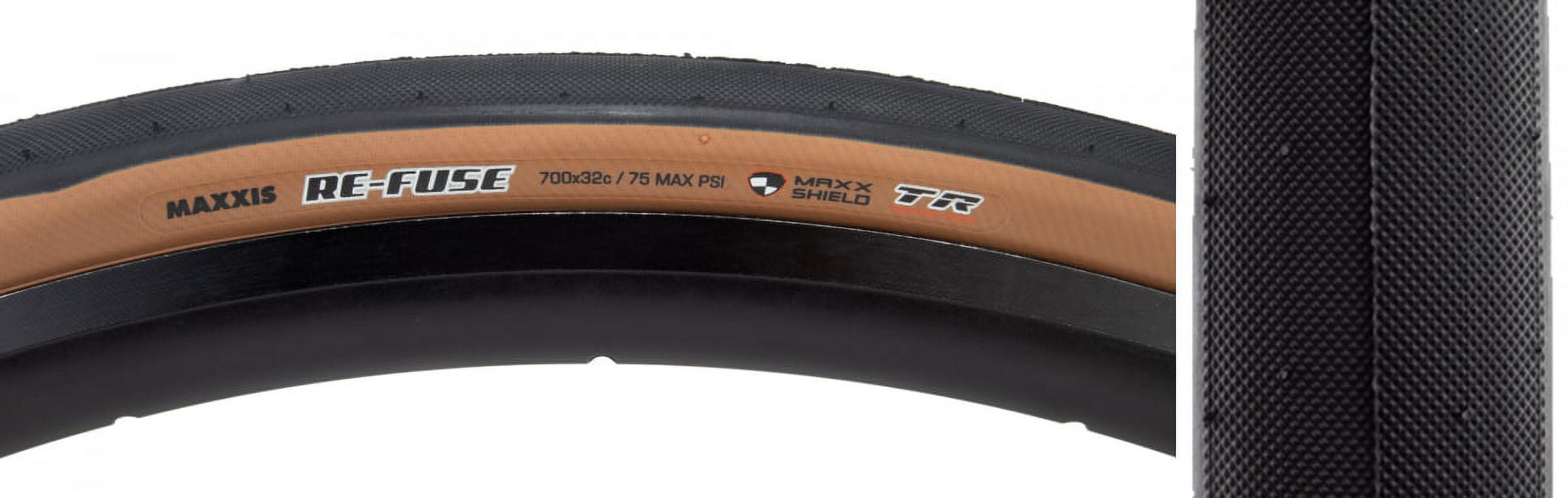 Maxxis Refuse Gravel Tire 700x32 Black Brown Folding Tubeless Ready MaxxShield