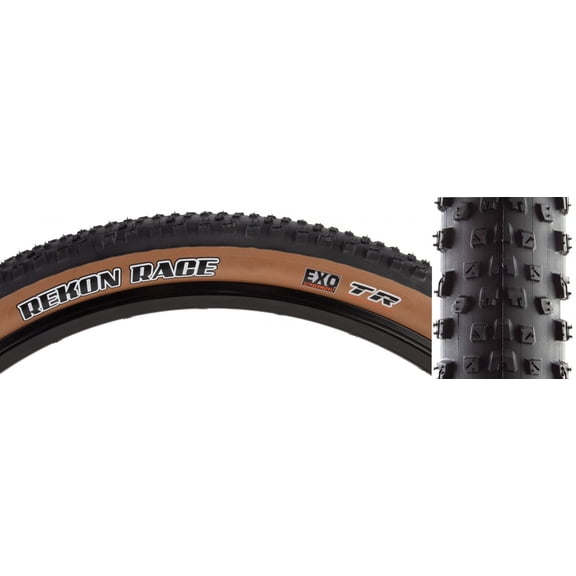 Maxxis Rekon Race Tire, 29 x 2.4" EXO/TR/WT Dk Tanwall