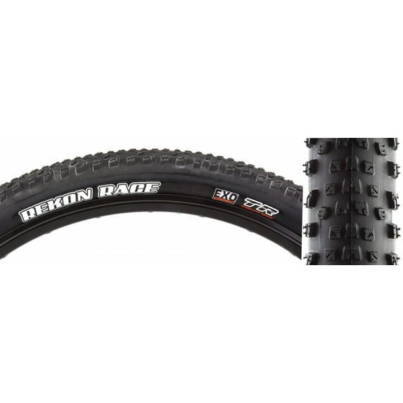 Maxxis Rekon Race Tire - 29x2.4 Black Folding Tubeless Ready DC/EXO/TR 120TPI