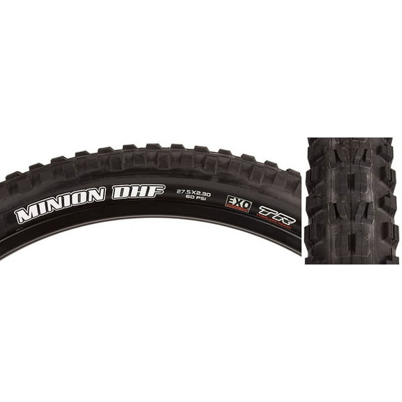 Maxxis Minion DHF Tire - 27.5 x 2.3, Tubeless, Folding, Black, Dual Compound, EXO