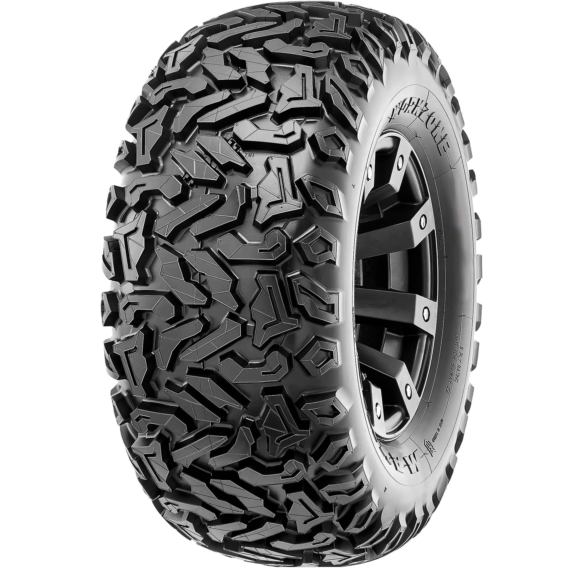 Pneu Quad Hakuba 25x10R12 (255/65R12) - 6PR, Indice J, Tubeless, Pour Terrains Durs Et Mixtes - 8