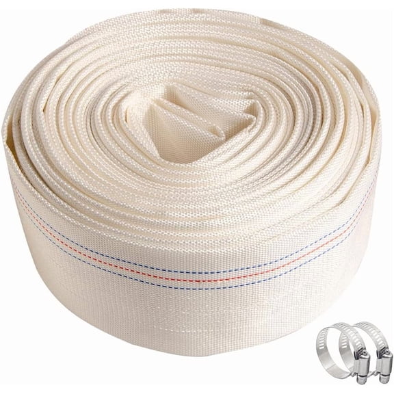 Maxxmarke 2" x 30 FT Heavy Duty Swimming Pool Backwash Hose – Reinforced Lay-Flat Discharge Pipe for Water Transfer, Pumps & General Purpose Use