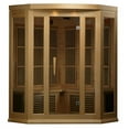 thumbnail image 1 of Maxxus 3-Person Corner Low EMF (Under 8MG) FAR Infrared Sauna (Canadian Hemlock), 1 of 3