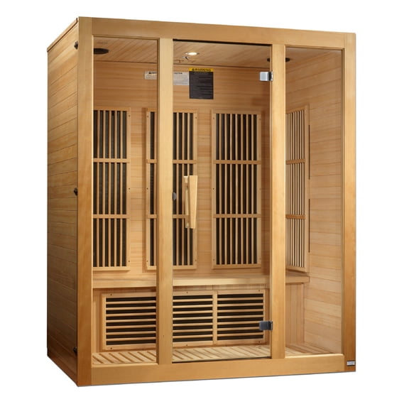 Maxxus Bellevue 3-Person Near EMF (Under 2MG) FAR Infrared Sauna (Canadian Hemlock)
