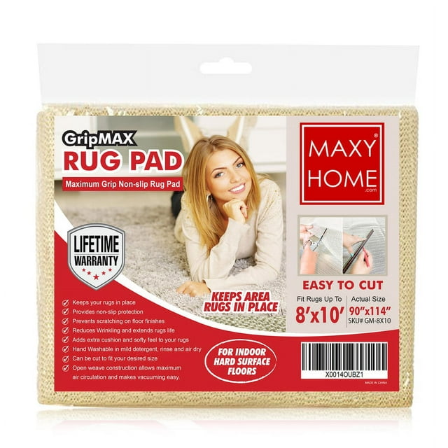 Maxy Home Gripmax GM8X10 Rug Pad NonSlip Gripper