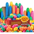 thumbnail image 1 of Maxygift Plastic Easter Eggs for Easter Celebrations Fillable Eggs, Multicolor, Gift Pack of 2000, 1 of 8