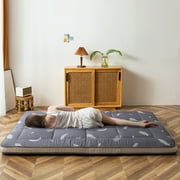 Maxyoyo Extra Thick Futon Floor Mattress, Padded Japanese Folding Roll Up Mattress Sleeping Pad, Foldable Camping Portable Mattress Shikibuton