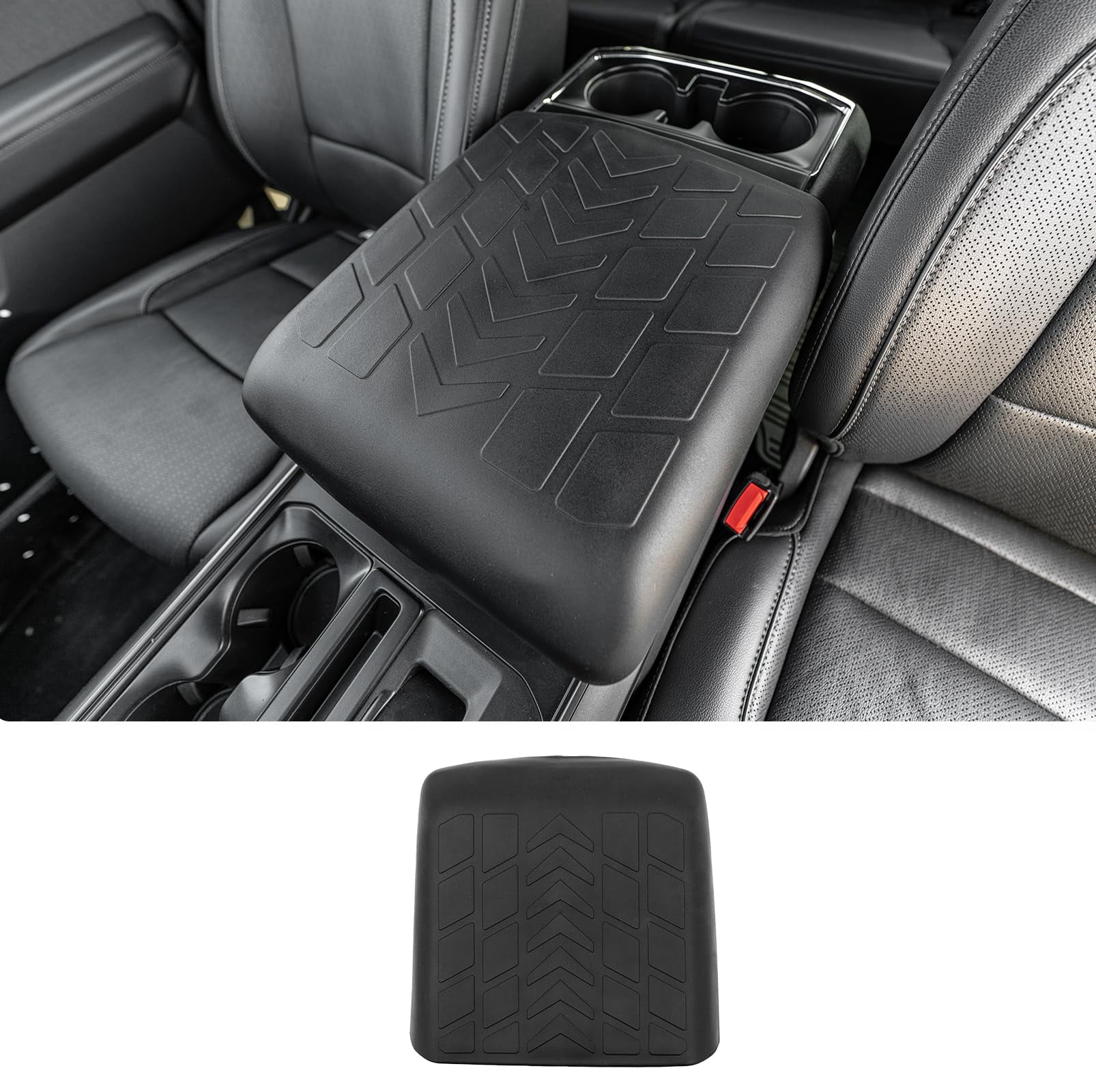 09-14 Ford F150 Center Console Armrest Cover Black Pad