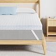 thumbnail image 1 of Maxzzz 3 Inch Twin Size Firm Gel-Infused Memory Foam Mattress Topper - Extra Firm Bed Topper for Back Pain Relief Enhanced Cooling Pad with Skin-Friendly Removable Rayon Cover, CertiPUR-US Certified, 1 of 7