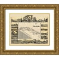 thumbnail image 1 of May 14x12 Gold Ornate Wood Framed with Double Matting Museum Art Print Titled - Caribbean Cuba - May 1853, 1 of 4
