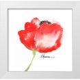thumbnail image 1 of May 15x15 White Modern Wood Framed Museum Art Print Titled - Little Red Amapola, 1 of 4
