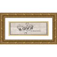thumbnail image 1 of May 18x9 Gold Ornate Wood Framed with Double Matting Museum Art Print Titled - Love Is Beautiful, 1 of 4