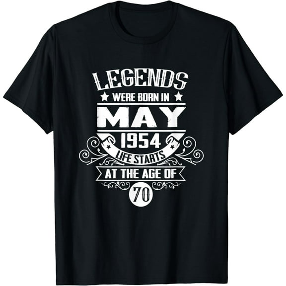May 1954 Birthday Gift Classic Milestone Design T-Shirt