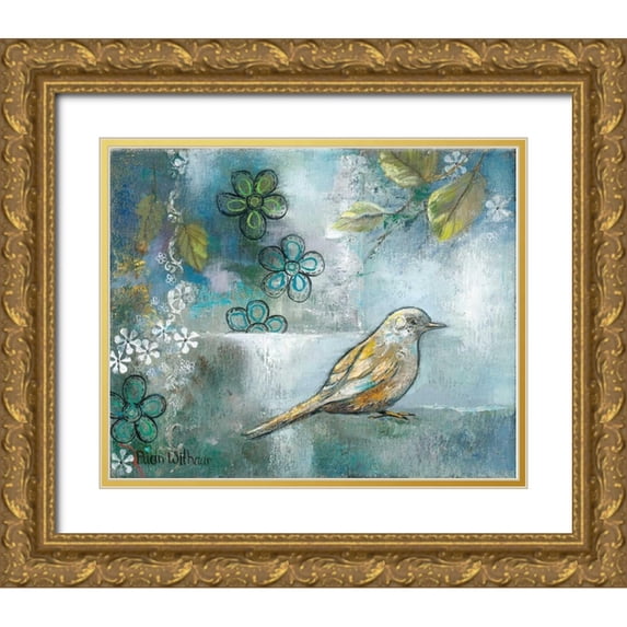 May 31x26 Gold Ornate Wood Framed with Double Matting Museum Art Print Titled - Fly Into Tomorrow 1